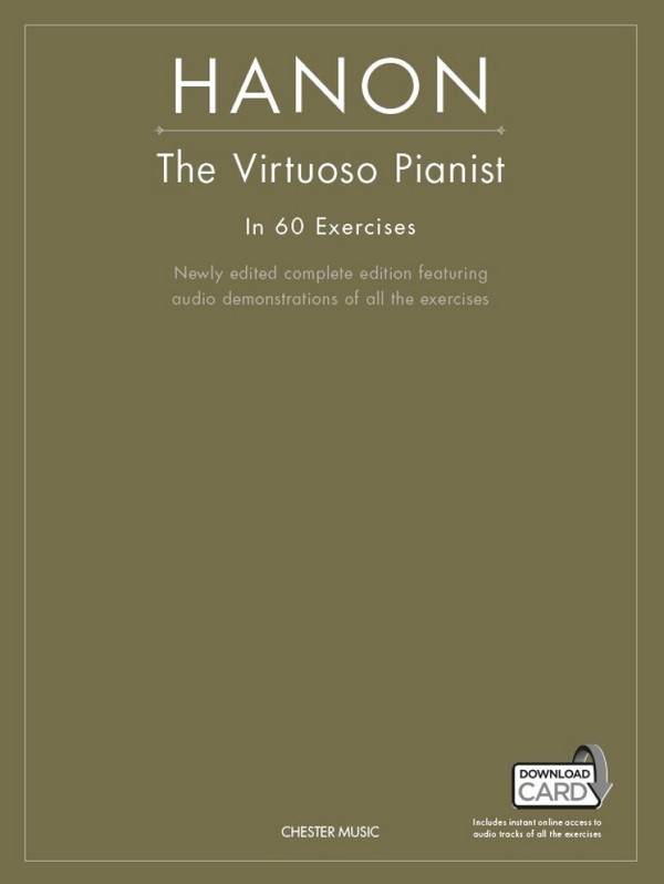 The Virtuoso Pianist In 60 Exercises (+download card)  for piano   