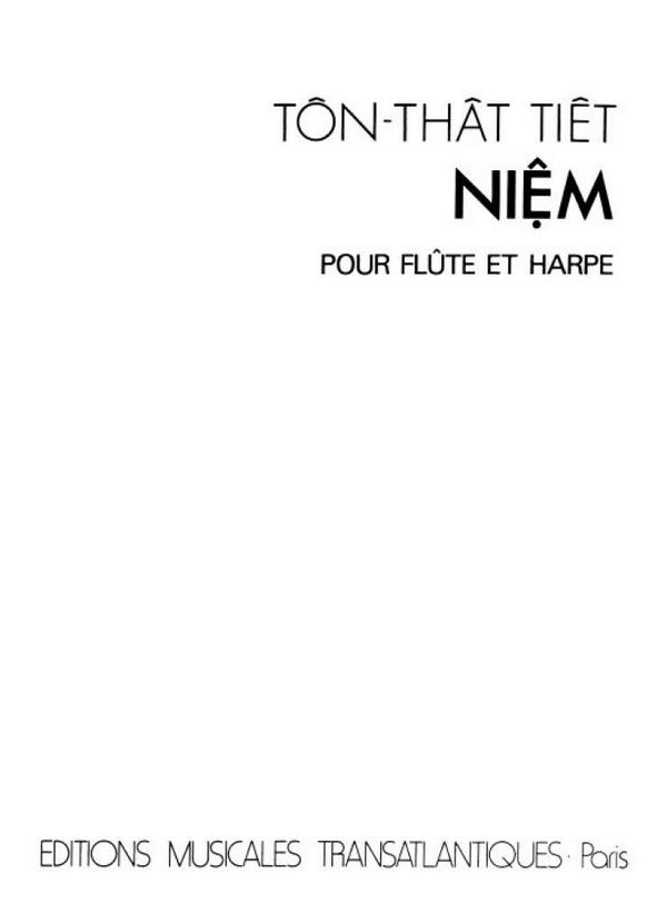 Niêm  for flute and harp  2 scores