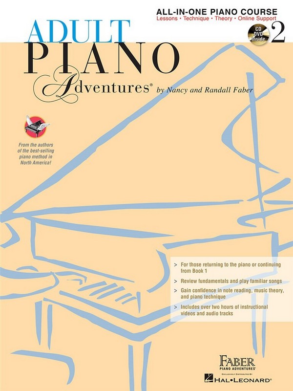 Adult Piano Adventures: All-In-One Lesson Book 2 (+CD + DVD)  for piano  