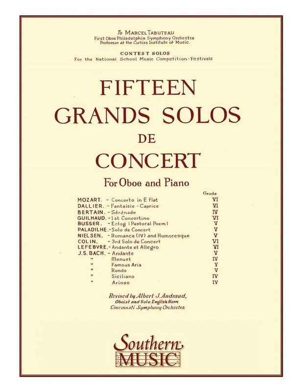 15 Grands Solos De Concert  Klavier  Buch