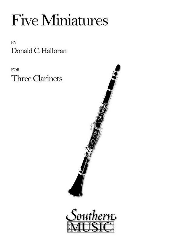 5 Miniatures  for 3 clarinets  score and parts