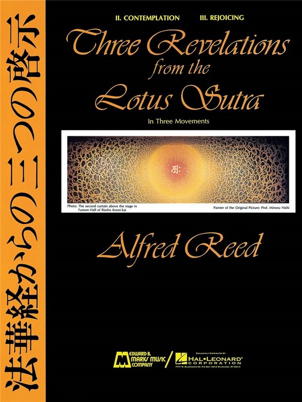 Alfred Reed Three Revelationsof the Lotus Sutra MVTS. II & III  Concert Band  Partitur + Stimmen