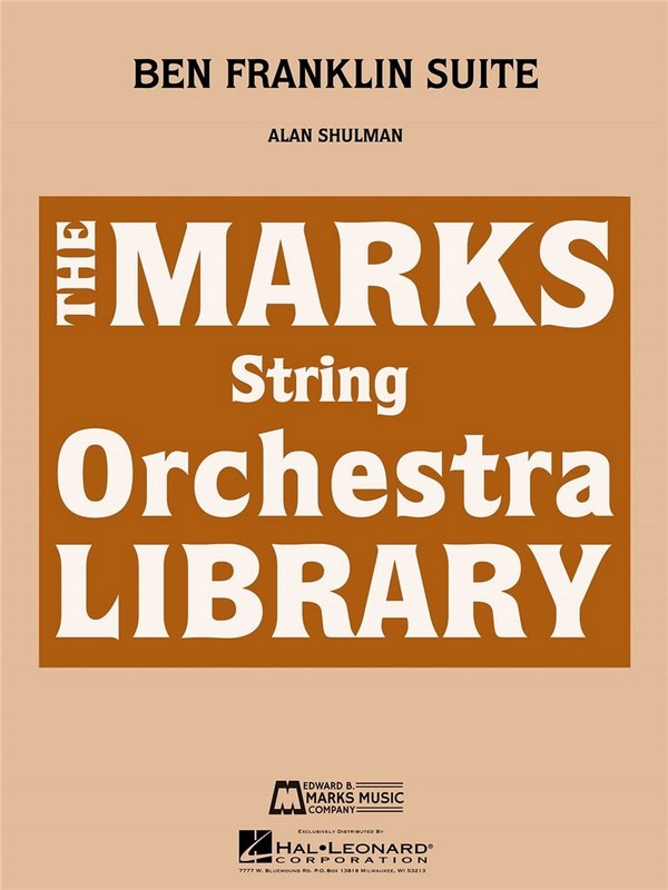 Alan Shulman Ben Franklin Suite  Streichorchester  Partitur + Stimmen
