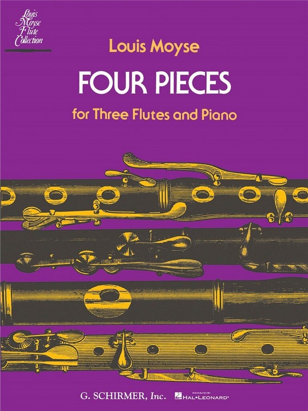 4 Pieces  for 3 flutes and piano  score and parts