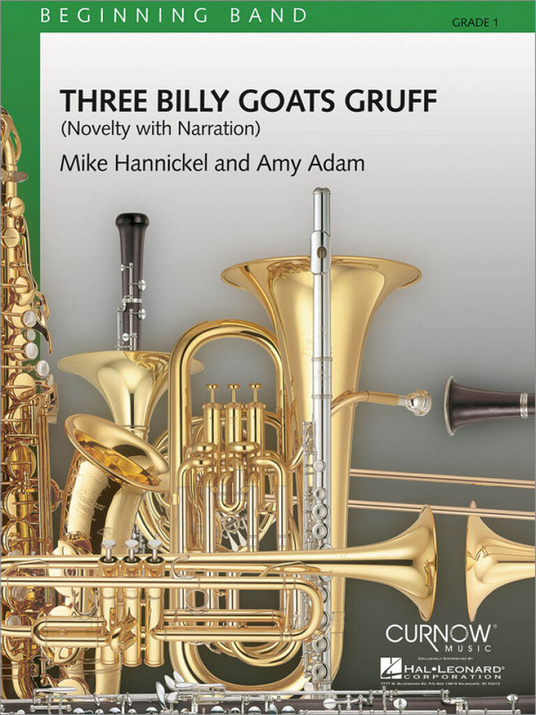 Amy Adam_Mike Hannickel, Three Billy Goats Gruff  Concert Band  Partitur