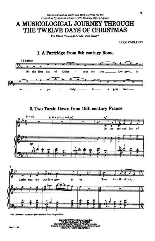 A Musicological Journey  SATB Divisi, Keyboard  Chorpartitur