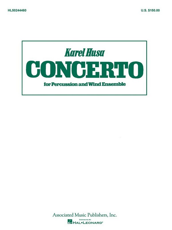 Concerto  for percussion and wind ensemble  score and parts