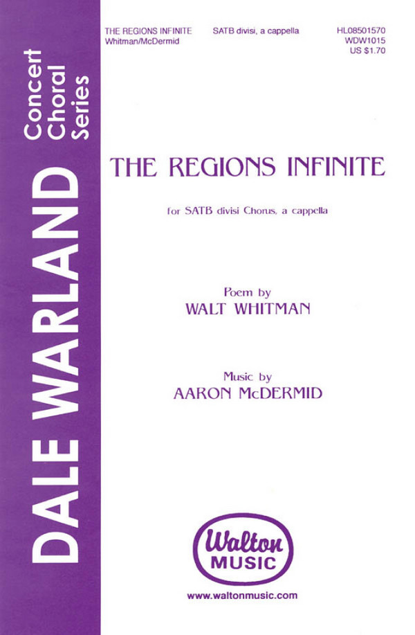 Aaron McDermid, The Regions Infinite  Chor  Chorpartitur