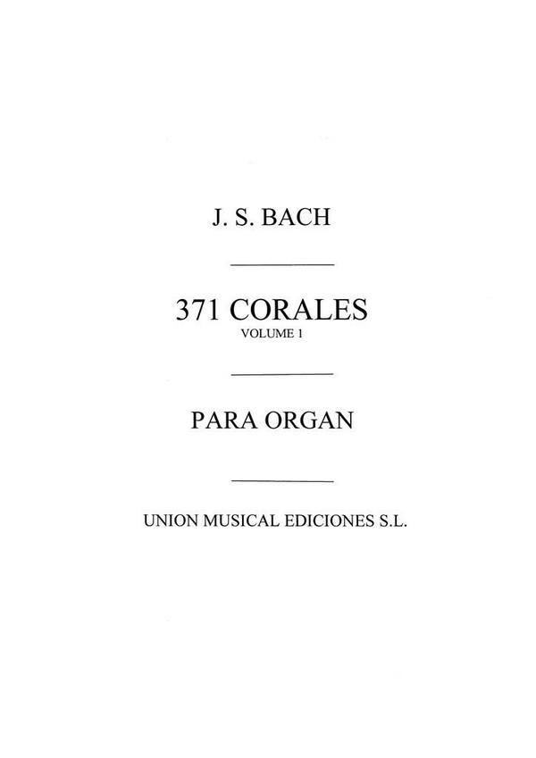 371 Corales Volume 1  Orgel  Buch