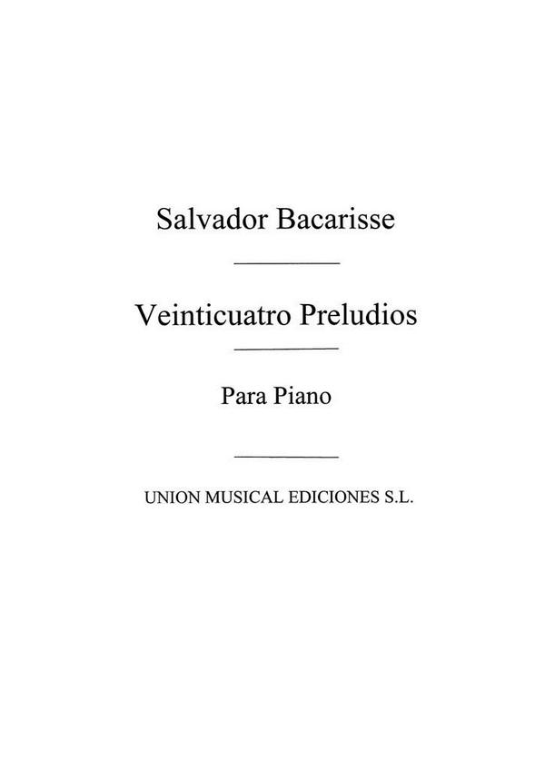 Veinticuatro Preludios op.34   para piano   