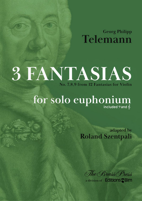 3 Fantasias No. 7,8,9 from 12 Fantasias for Violin  for solo euphonium   