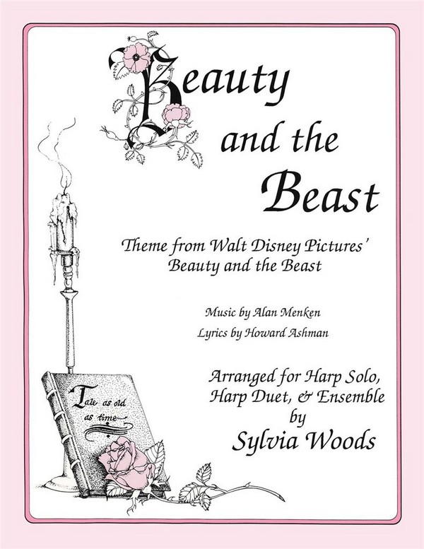 Beauty and the Beast (Main Theme)  for 1-2 harps (voice and melody instrument ad lib)  parts