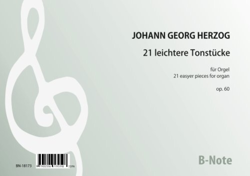 21 leichtere Tonstücke für Orgel op.60  Orgel  Spielnoten