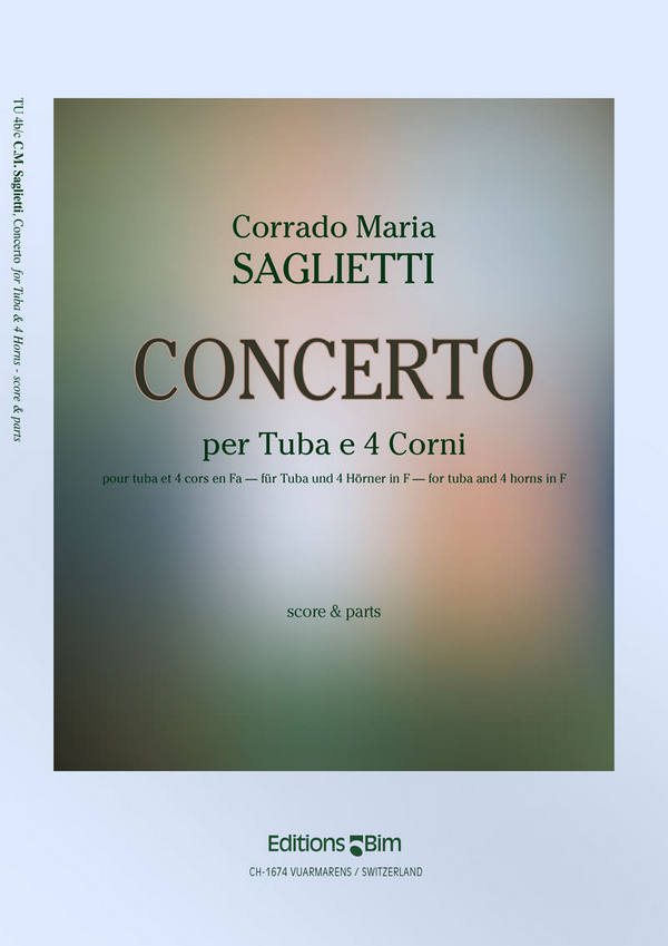 Concerto  für Tuba und 4 Hörner in F  Partitur und Stimmen