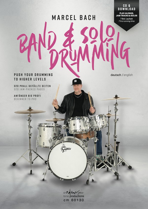 Band & Solo Drumming (+Online Audio)  Schlagzeugschule für Anfänger und Profis (dt/en)  Spiralbindung