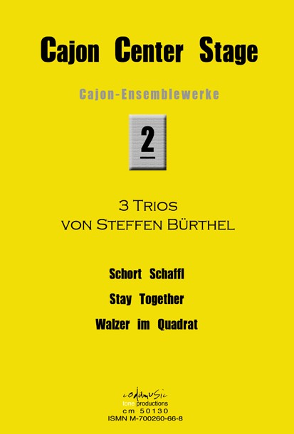 Bürthel, Steffen , CAJON CENTER STAGE 2 (3 TRIOS)    Partitur und Einzelstimmen