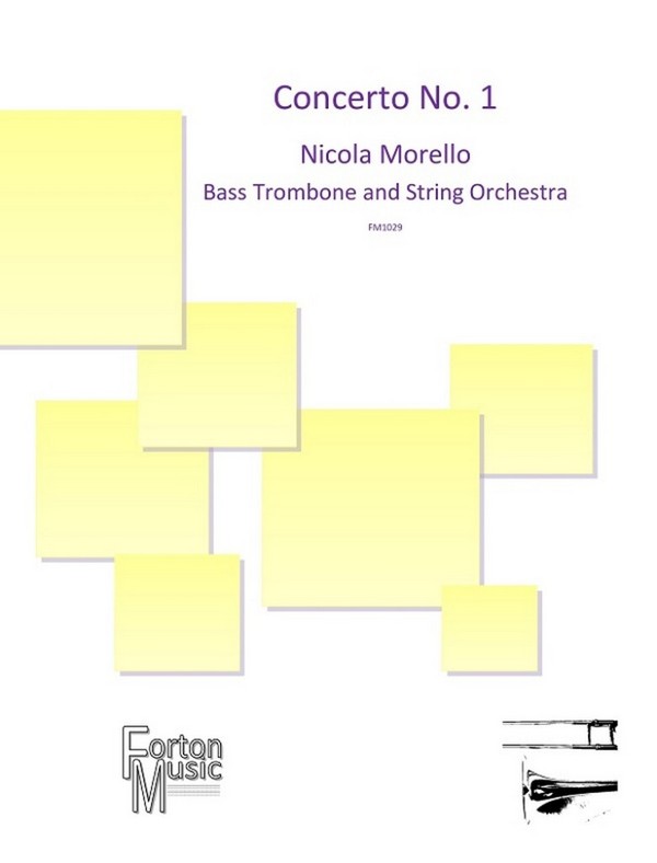 Bass Trombone Concerto No. 1 Op. 84  String Orchestra and Bass Trombone  Set