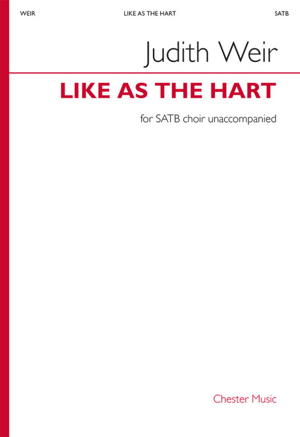 Like as the Hart  SATB  Choral Score