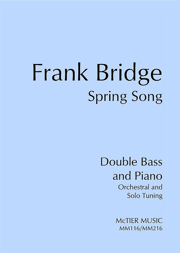 Spring Song  for double bass and piano  