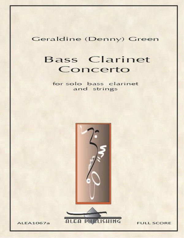 Bass Clarinet Concerto  Bass Clarinet an String Ensemble  Partitur + Stimmen