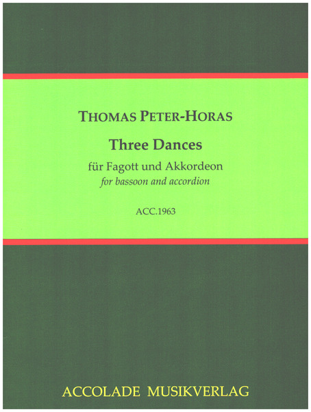3 Dances  für Fagott und Akkordeon  Partitur und Fagottstimme
