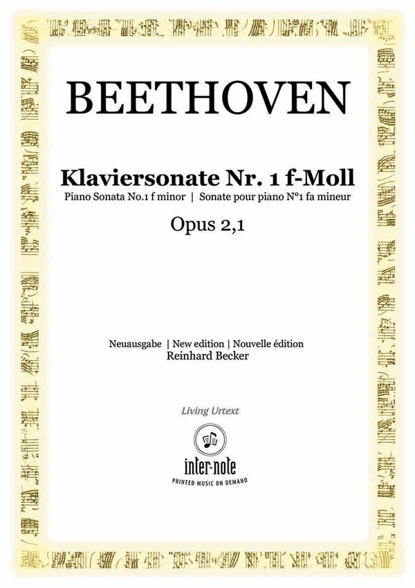 Sonate f-Moll Nr.1 op.2,1  für Klavier  