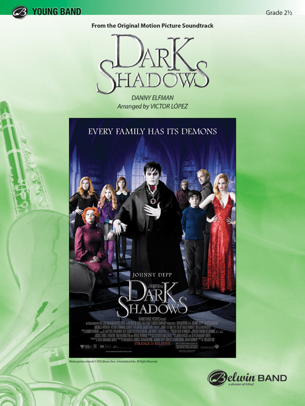 Dark Shadows 2 1/2 (c/b score)  Symphonic wind band  
