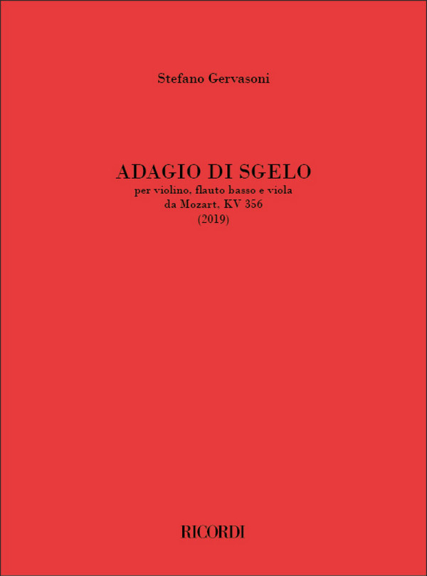 Adagio Di Sgelo  Violin, Bass Flute, Viola  Score
