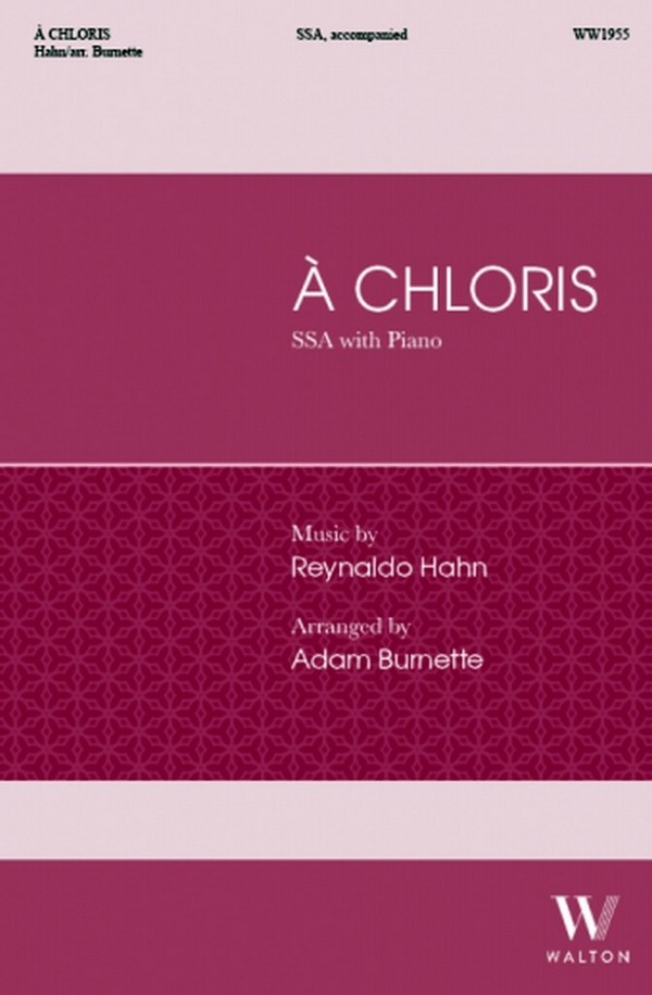 A Chloris  SSA and Piano  Choral Score