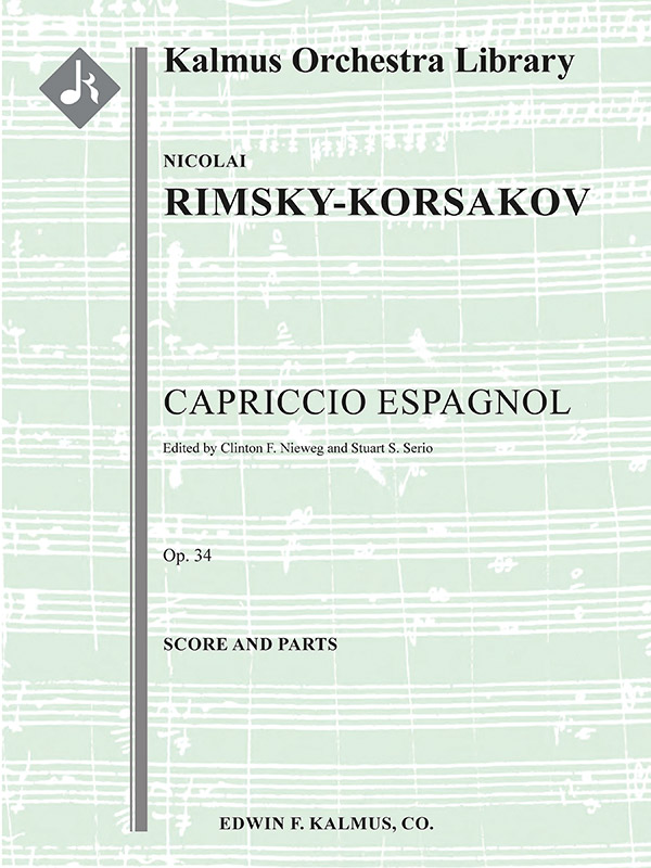 Capriccio Espagnol, op 34 (f/o)  Full Orchestra  score and parts (Harmony+Str: 9-8-7-6-5)