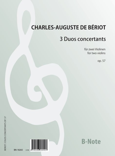 3 Duos concertants für zwei Violinen op. 57  Violine  Stimmensatz