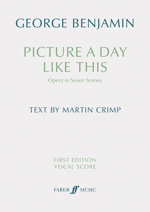 Picture a day like this      vocal score (en)