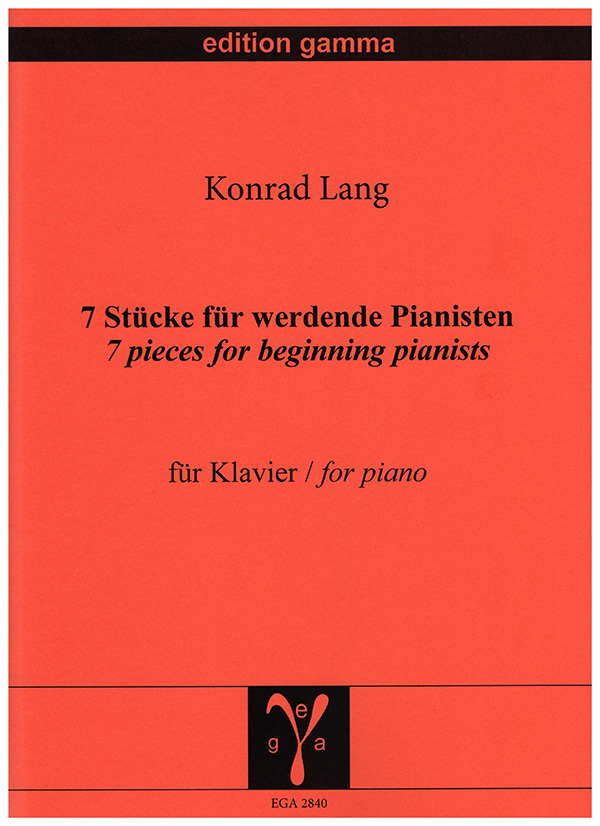 7 Stücke für werdende Pianisten - Mittelstufe I und II  für Klavier  
