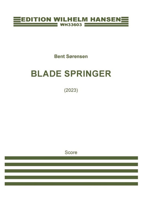 Blade Springer (full score)  SATB and String Quartet  Score