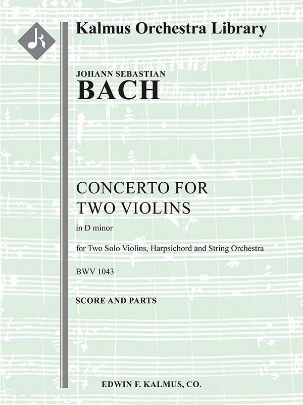 2 Violin Concerto Dm BWV 1043 (f/o)  Full Orchestra  