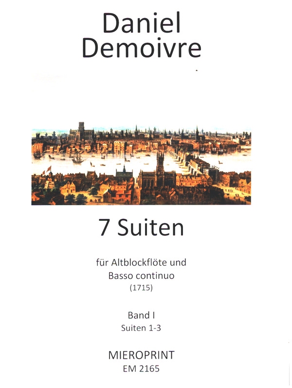 7 Suiten (1715) Band 1 (Nr.1-3)  für Altblockflöte und Basso continuo    