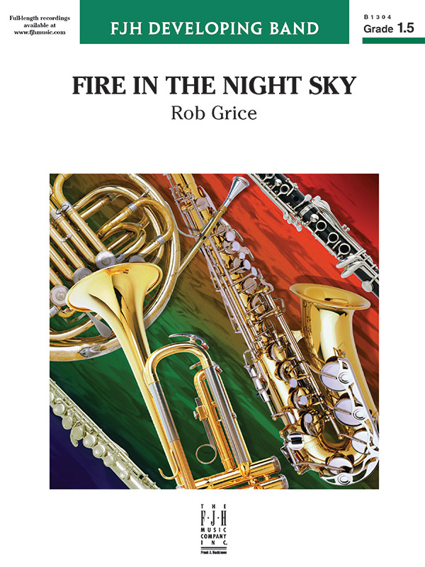 Fire in the Night Sky (c/b score)  Symphonic wind band  
