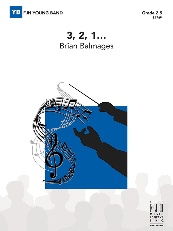 3, 2, 1 . . . (c/b score)  Symphonic wind band  