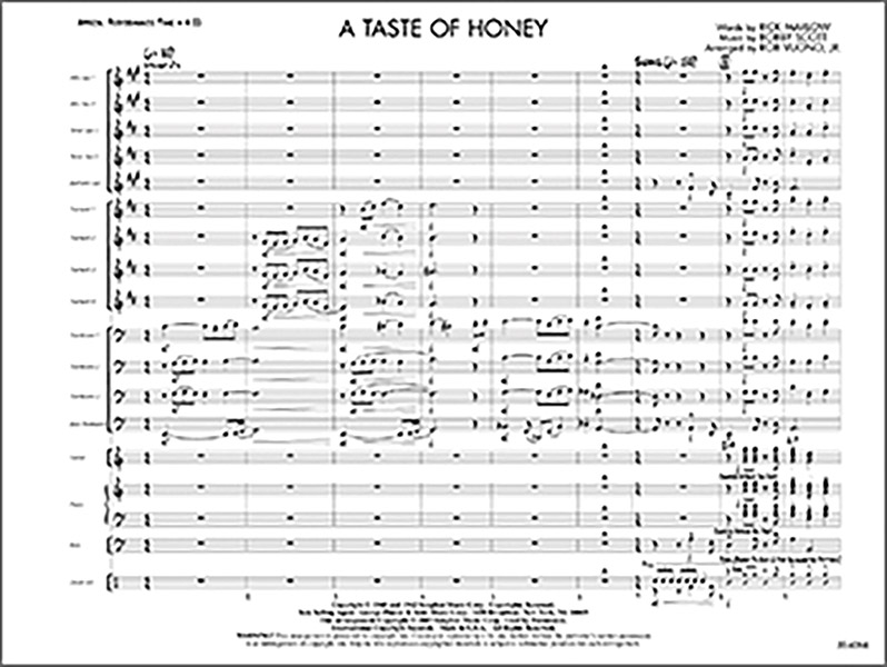 A Taste of Honey (j/e score)  Jazz band  