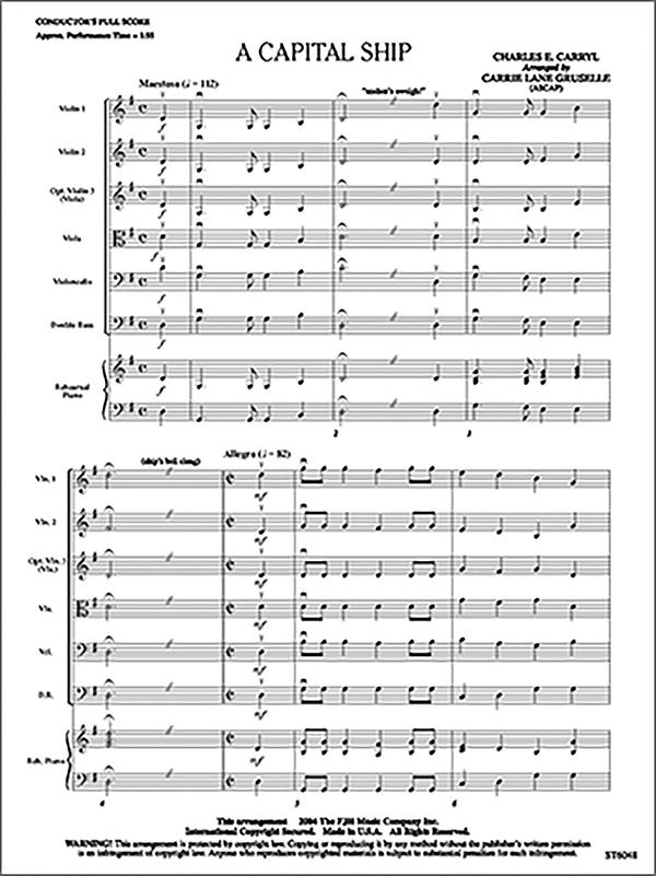 A Capital Ship (s/o score)  Full Orchestra  