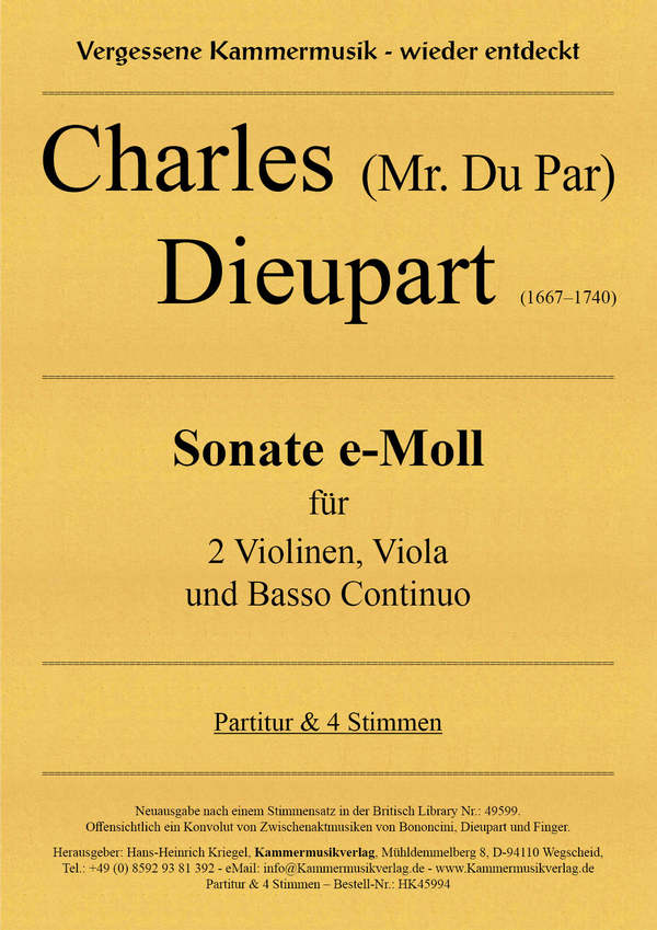 Sonate e-Moll    