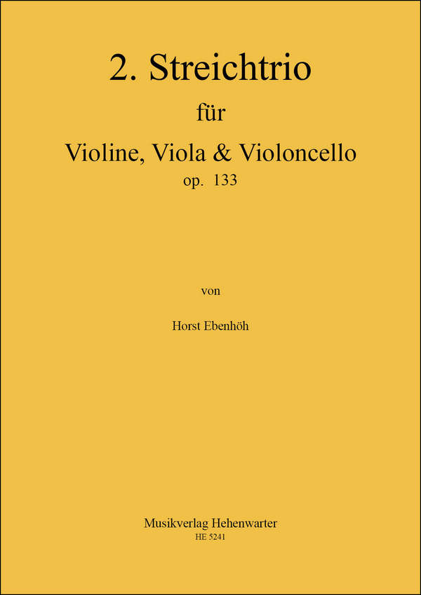 2. Streichtrio op. 133  für Violine, Viola & Violoncello  