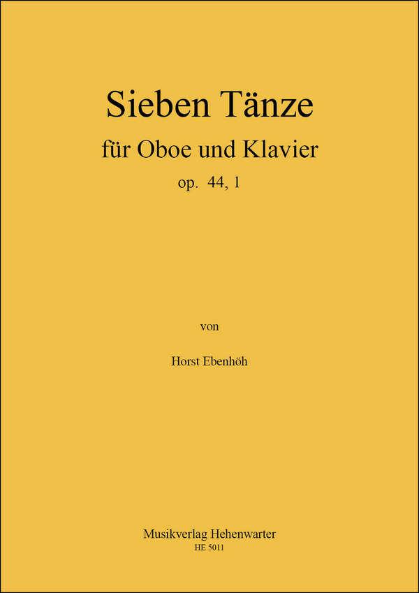 7 Tänze für Oboe und Klavier op. 44,1    