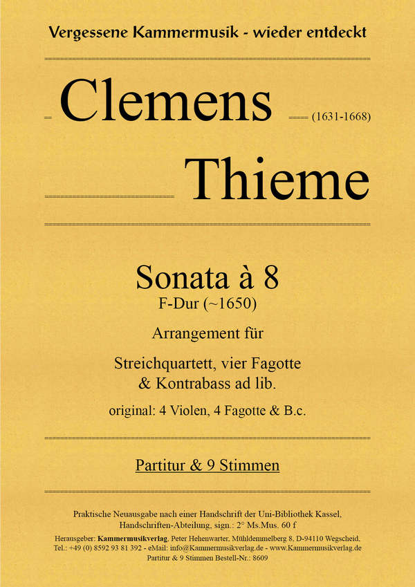 Sonata à 8, F-Dur (~1650)    
