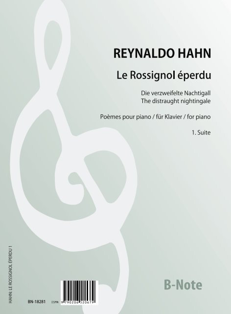 Le Rossignol eperdu - Poemes für Klavier (Suite 1)  Klavier  Spielnoten