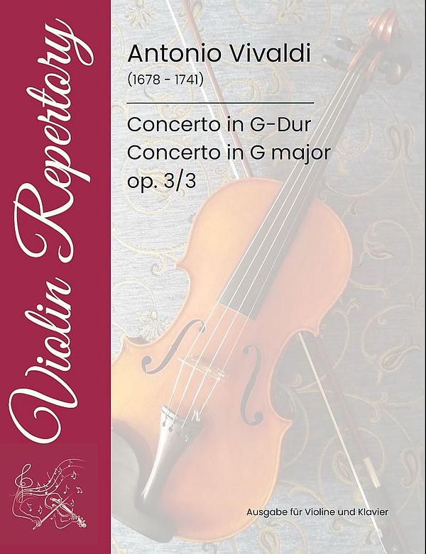 Concerto G-Dur op.3,3 RV310  für Violine und Klavier  