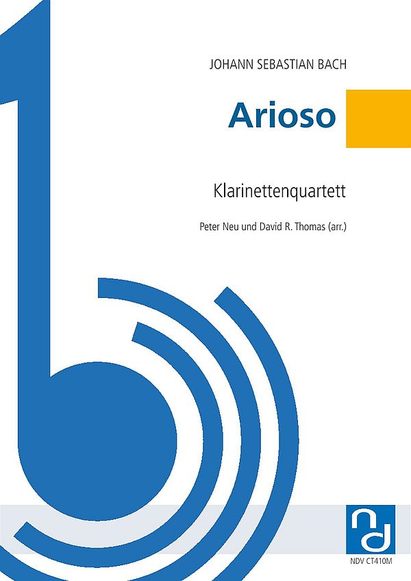 Arioso  für Klarinettenquartett  Partitur und Stimmen