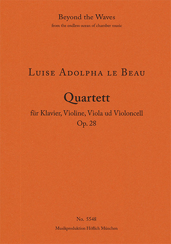 Quartett op. 28    für Klavier, Violine, Viola und Violoncello  Partitur und Stimmen