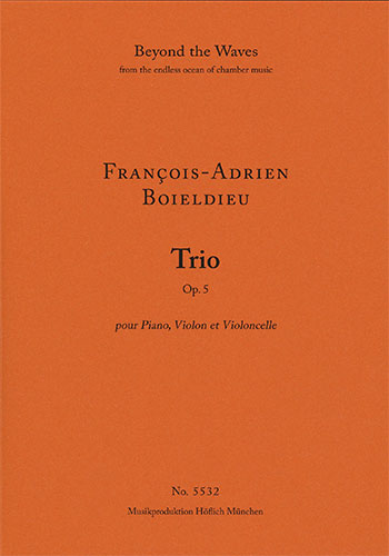 Trio for Piano, Violon and Violoncello Op. 5 (Piano performance score & parts)  Strings with piano  Piano Score & 2 string parts