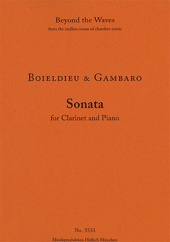 Sonata for Clarinet and Piano (Piano Performance Score & solo part)  Winds with piano  Piano Performance Score & Solo Clarinet